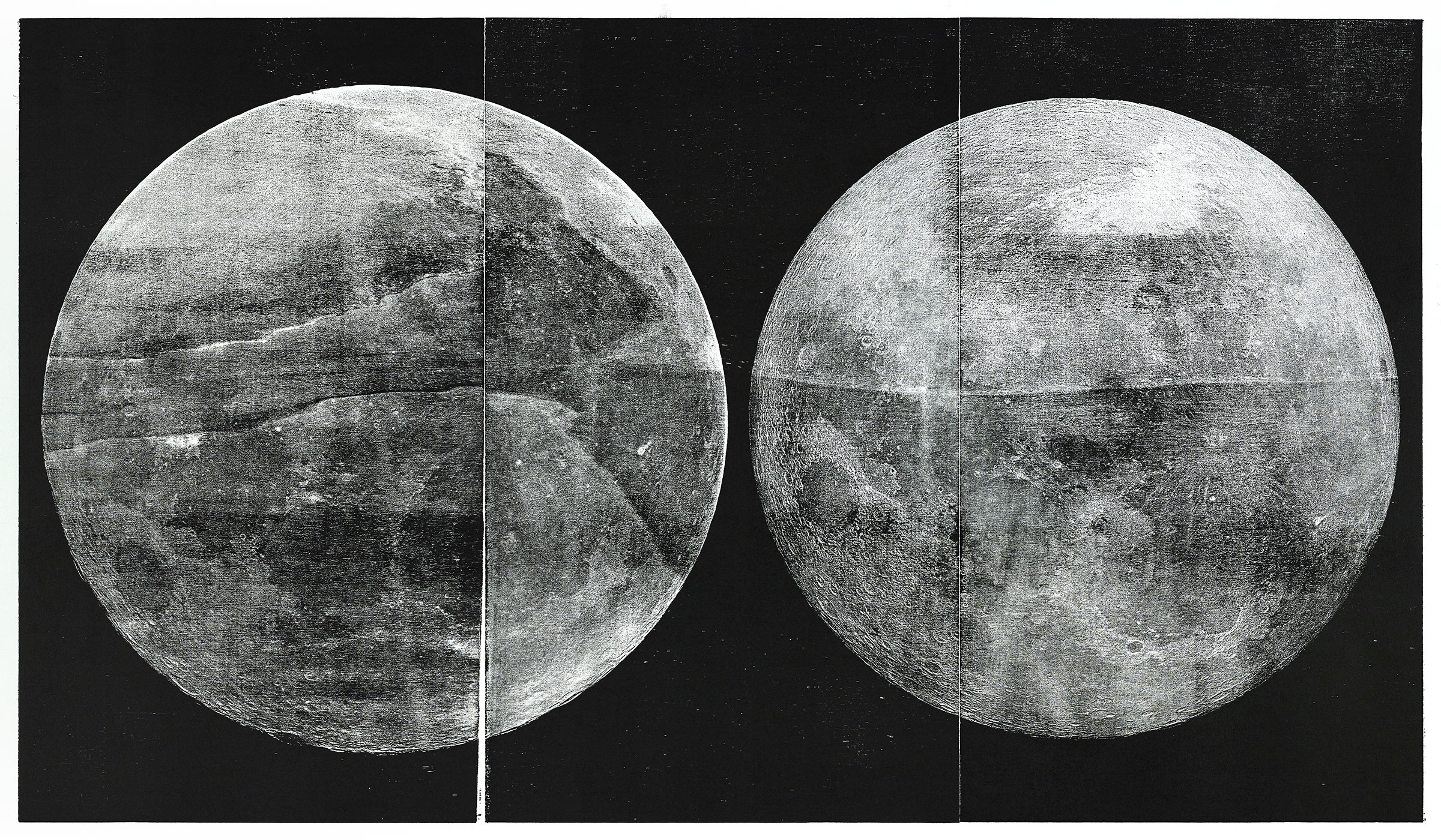  z.A.u.G., 2018, wood engraving (poplar), 80 x 130 cm, Genaro Strobel, courtesy PRISKA PASQUER GALLERY