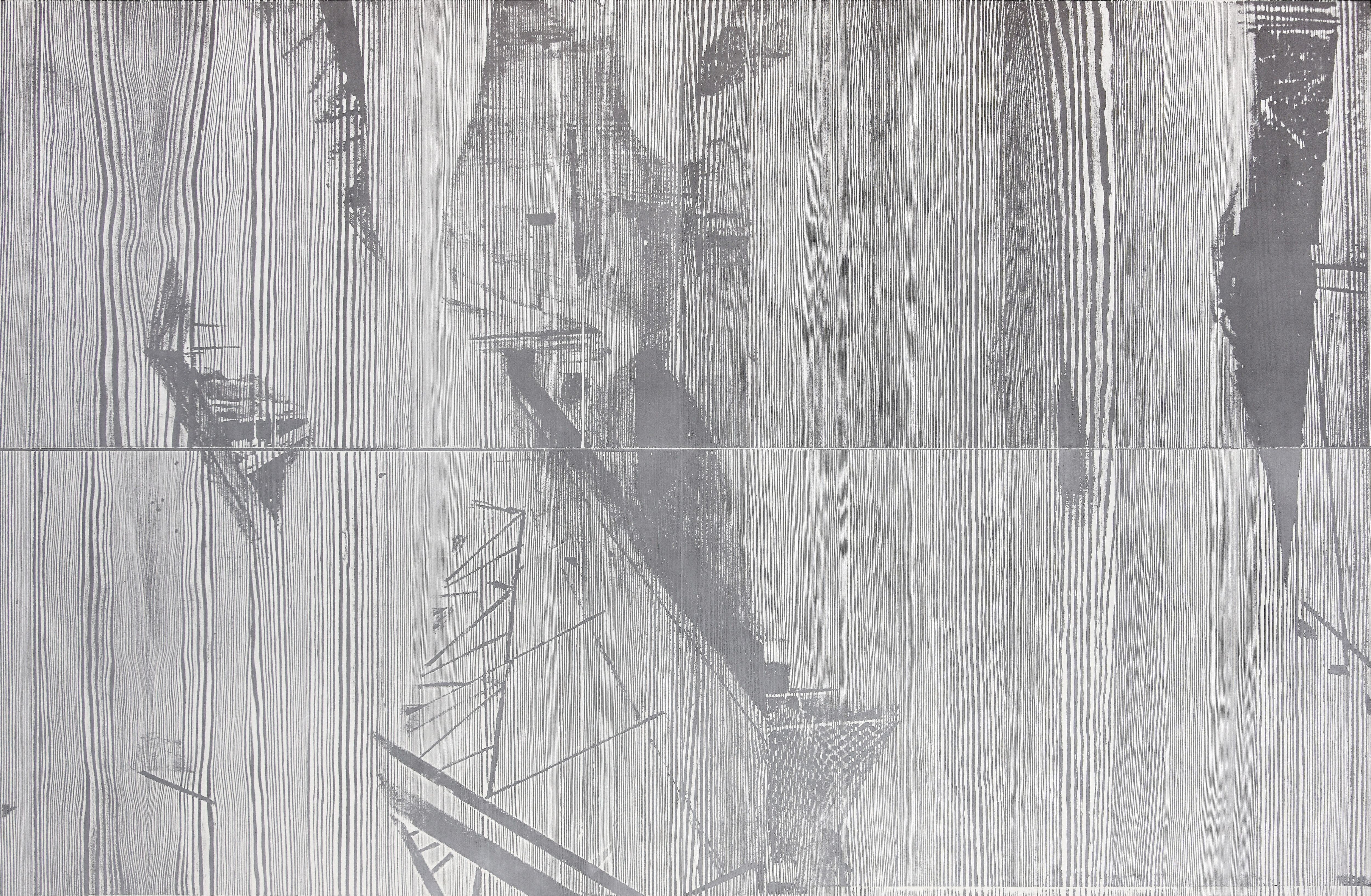 Yoib, 2018, wood engraving (fir), 130,2 x 194,3 cm, Genaro Strobel