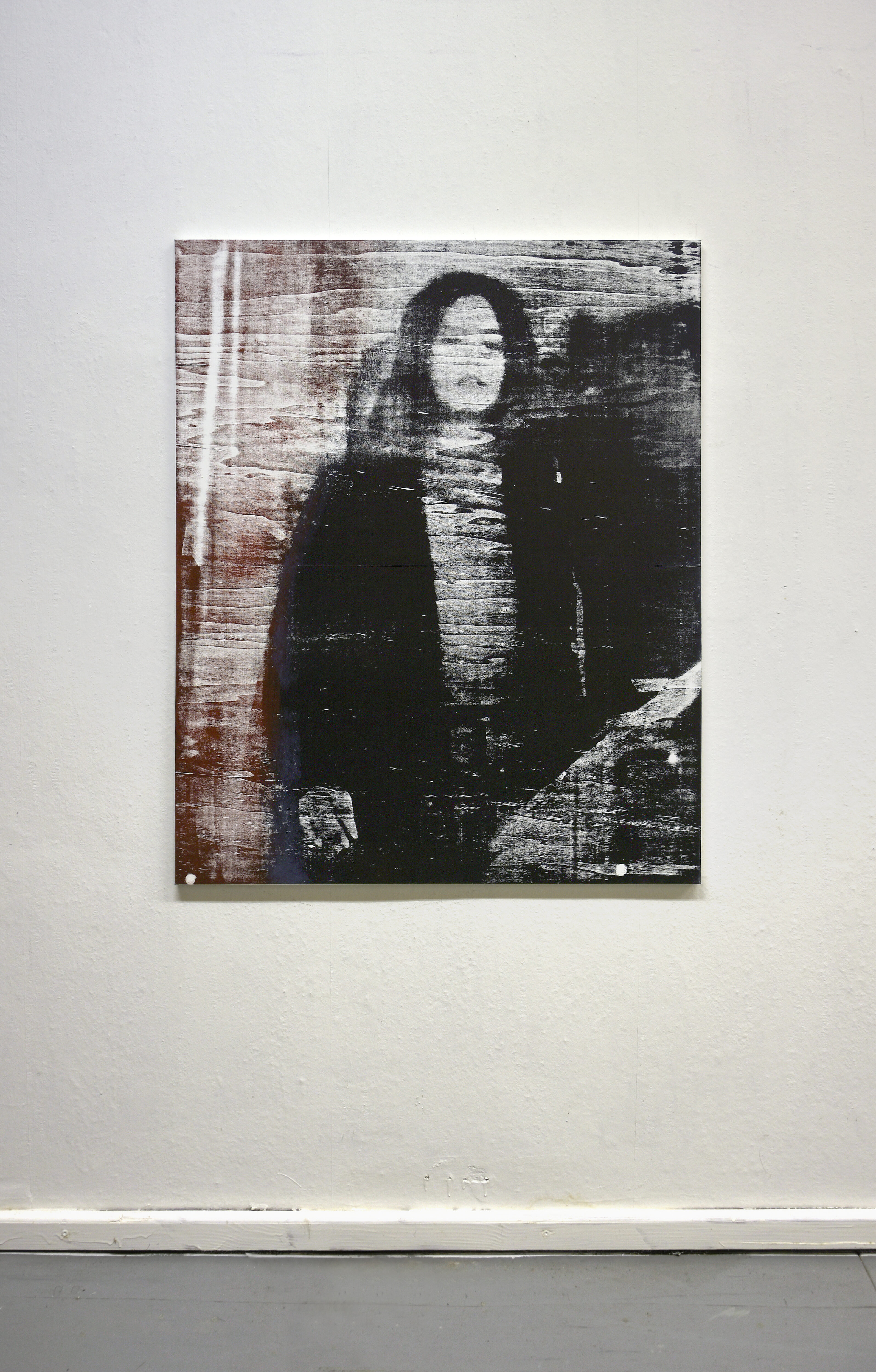 Untitled (23), 2023, wood engraving on canvas (poplar) 110 x 90 cm, Genaro Strobel