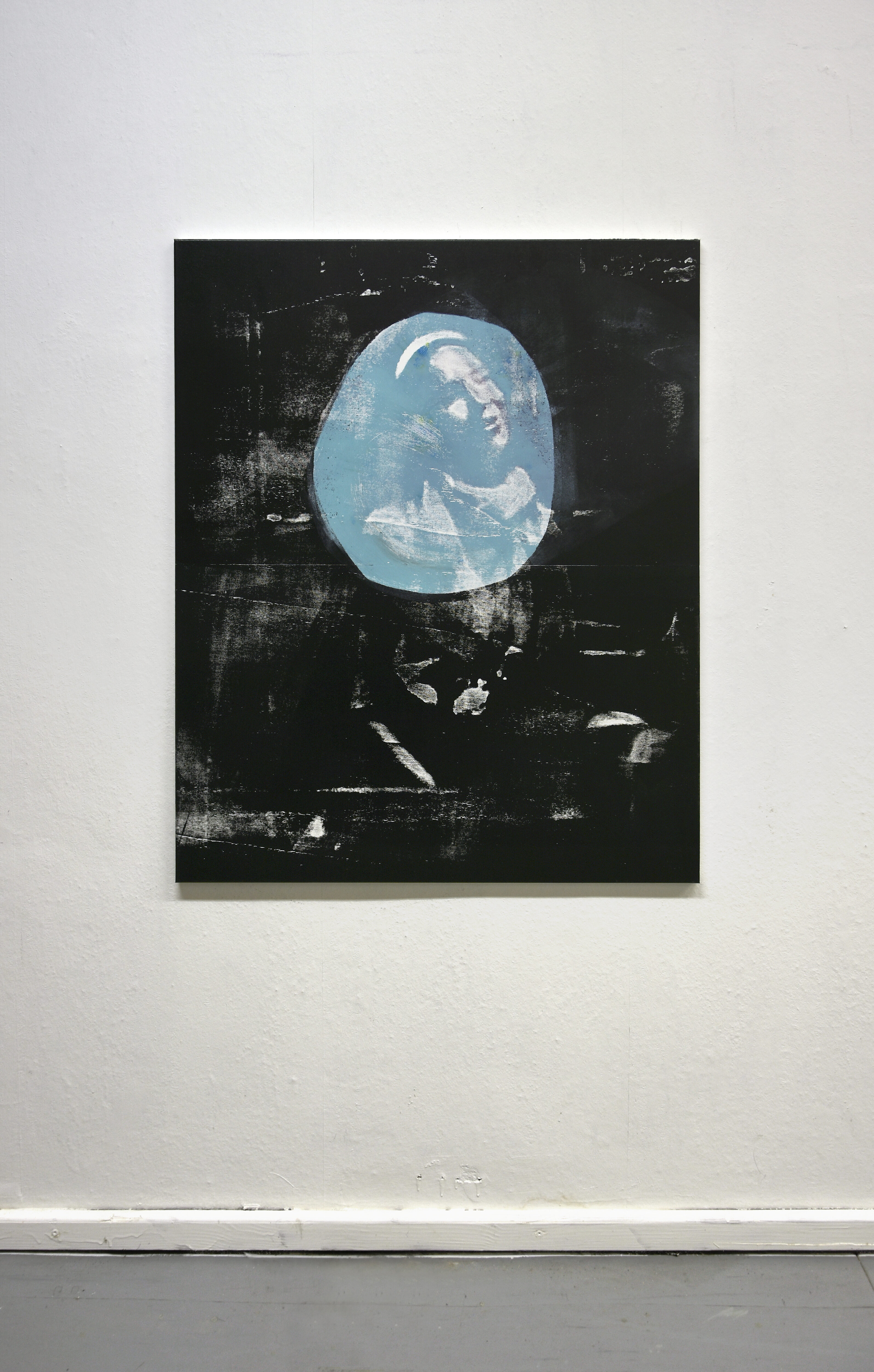 Untitled (25), 2023, wood engraving on canvas (poplar), 110 x 90 cm, Genaro Strobel