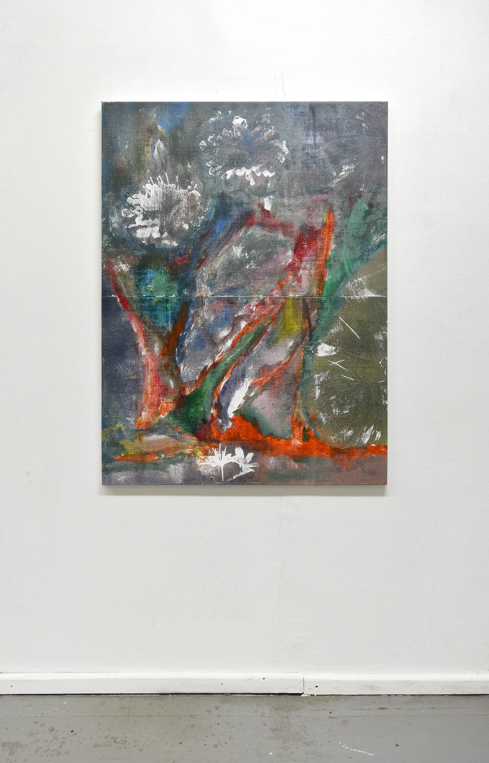 Flowers V, 2023, Öl auf Leinwand, 120,3 x 90,9 cm, Genaro Strobel