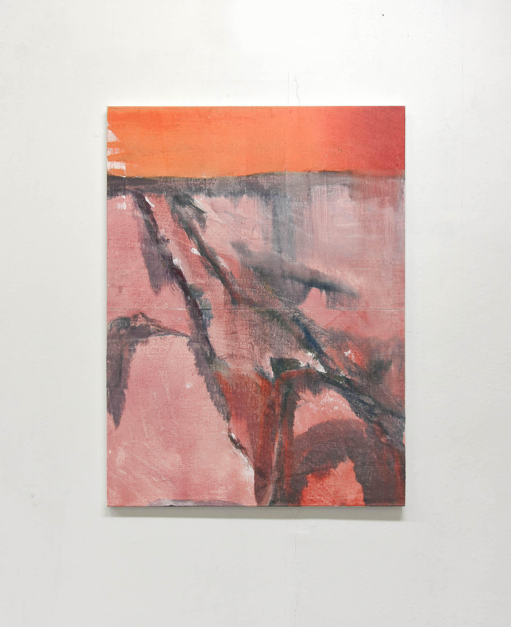 Farbkreis 17, 2023, oil on canvas, maple, 120,3 x 90,9 cm, Genaro Strobel