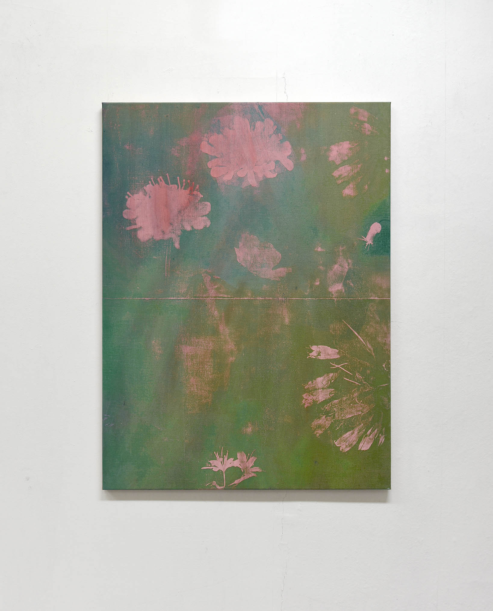 Flowers IV, 2023, oil on canvas, maple, 120,2 x 90,5 cm, Genaro Strobel