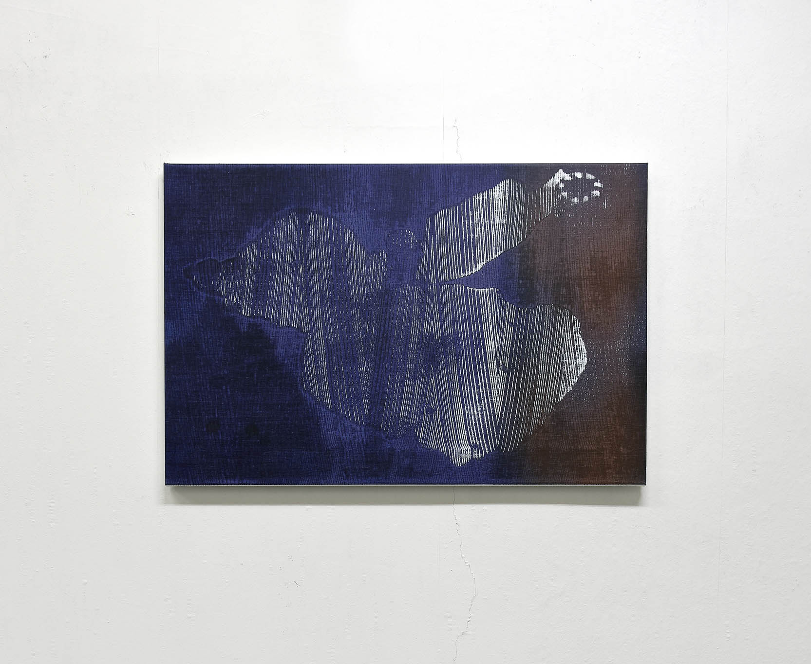 Poppy II, 2023, oil on canvas, ash, 60,5 x 90,2 cm, Genaro Strobel