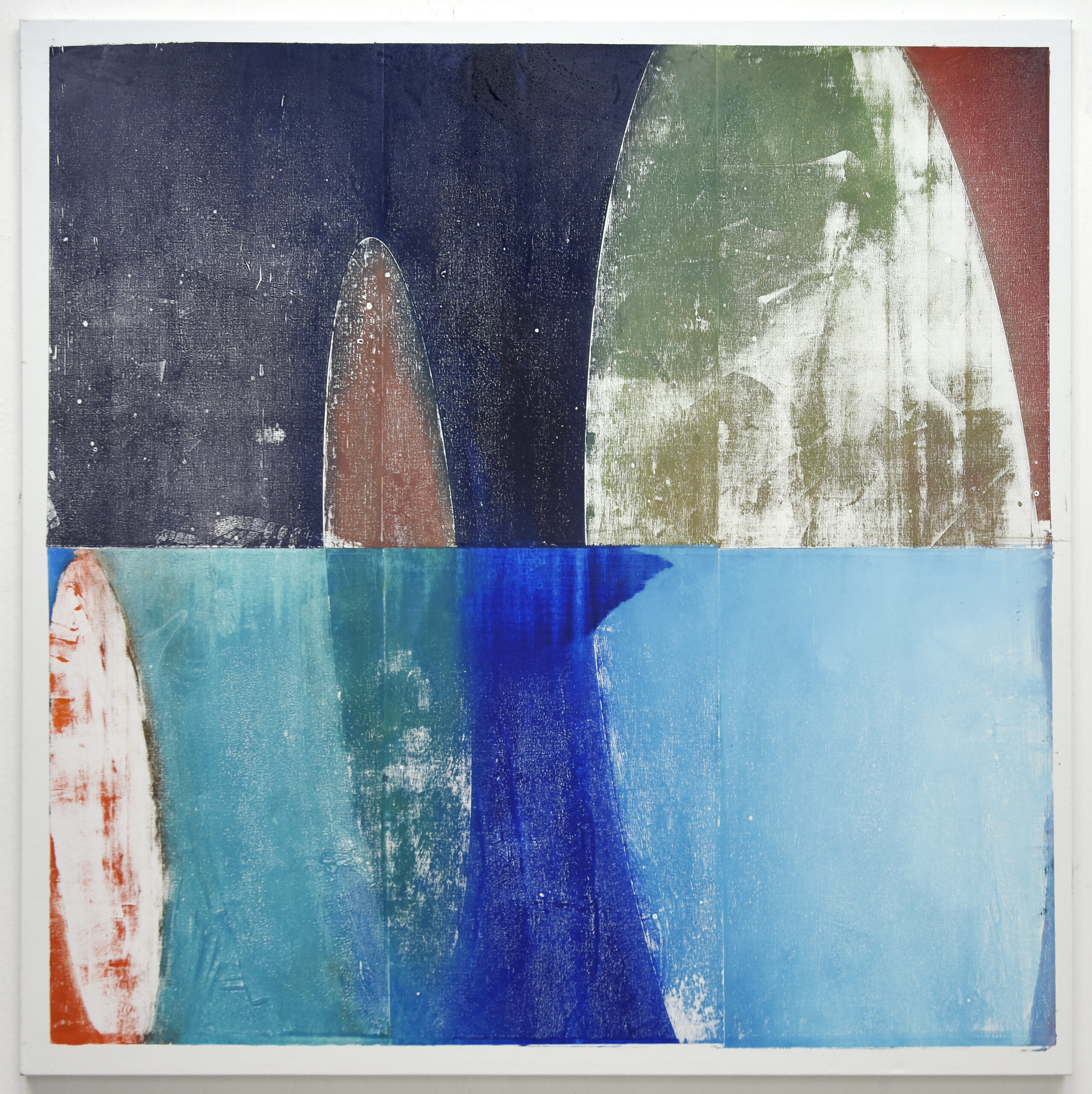 Genaro Strobel, Ellipsen, 2024, oil on canvas, gabon, 190,7 x 190,4 cm