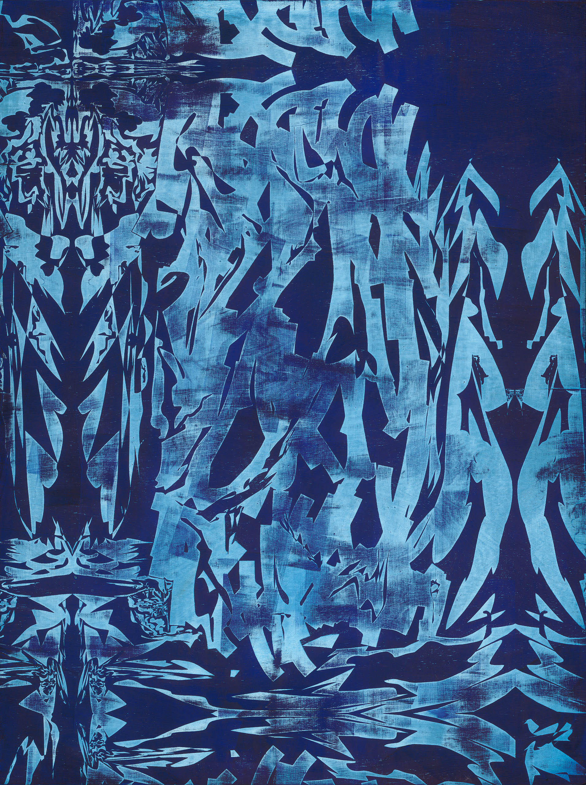 Composition Endless – Day 2-1, 2025, oil on wood (birch), 80 x 60 cm, Genaro Strobel