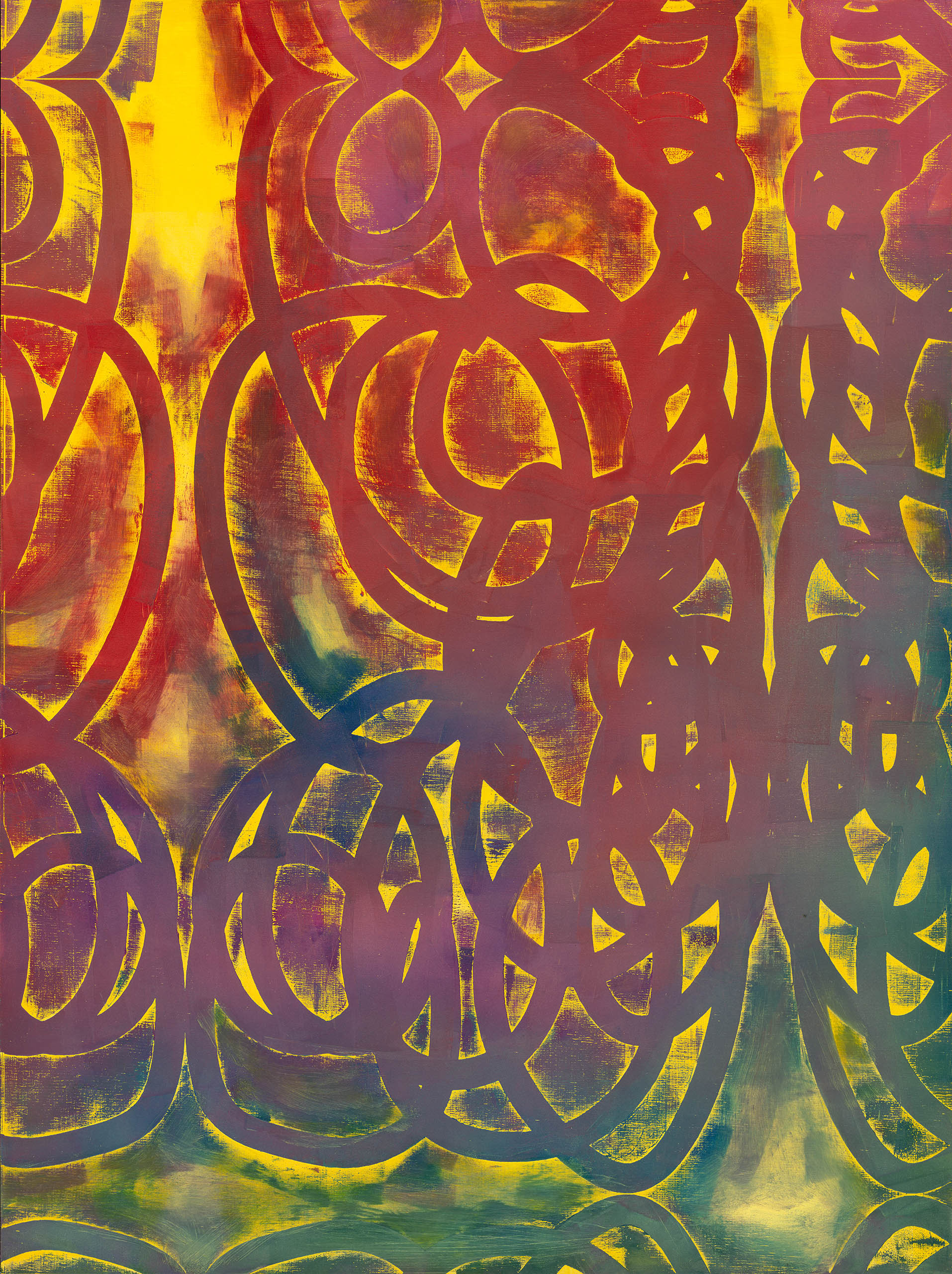 Composition Endless – Day 21-2, 2025, oil on wood (birch), 80 x 60 cm, Genaro Strobel