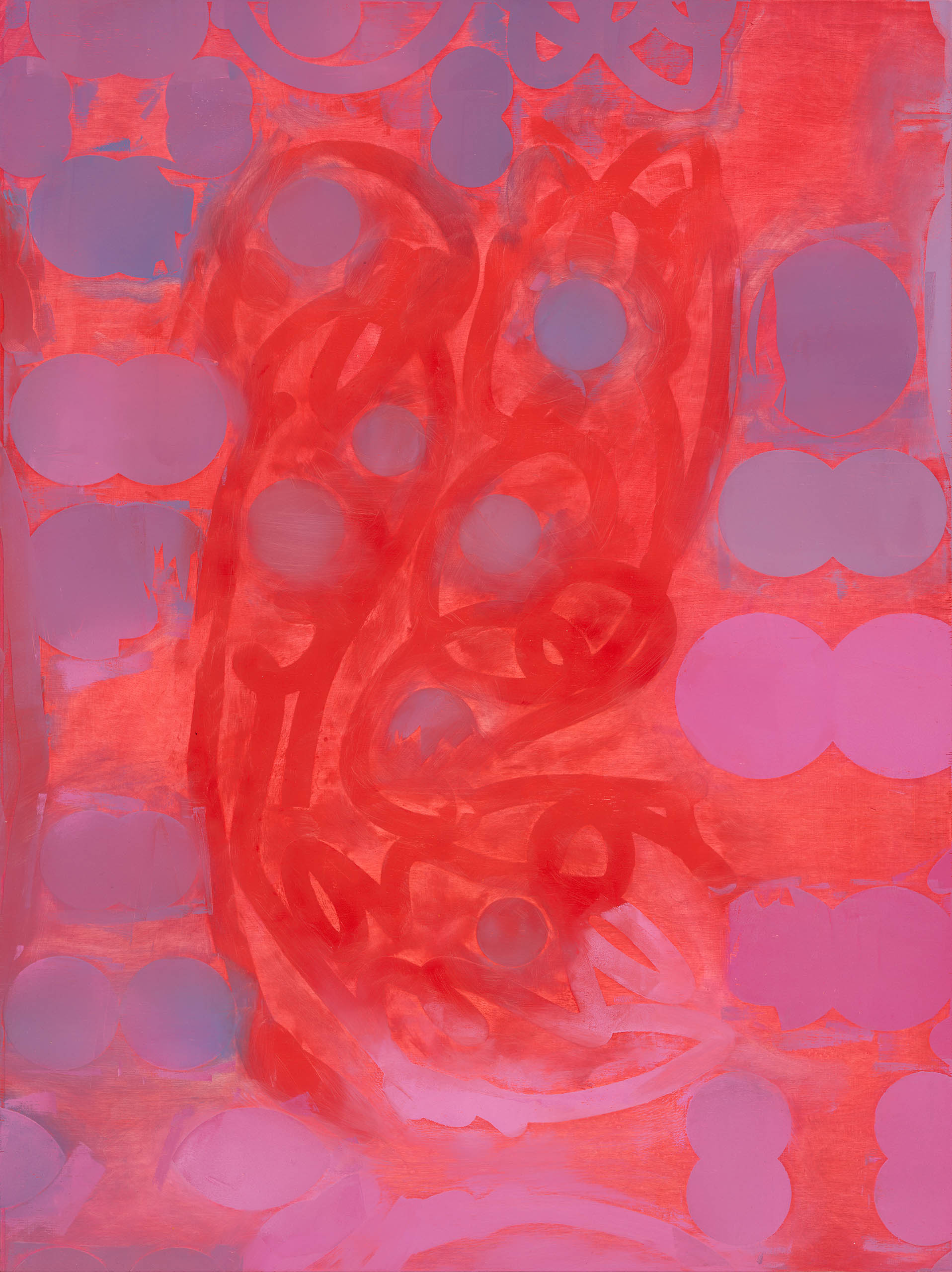 Composition Endless – Day 22-1, 2025, oil on wood (birch), 80 x 60 cm, Genaro Strobel