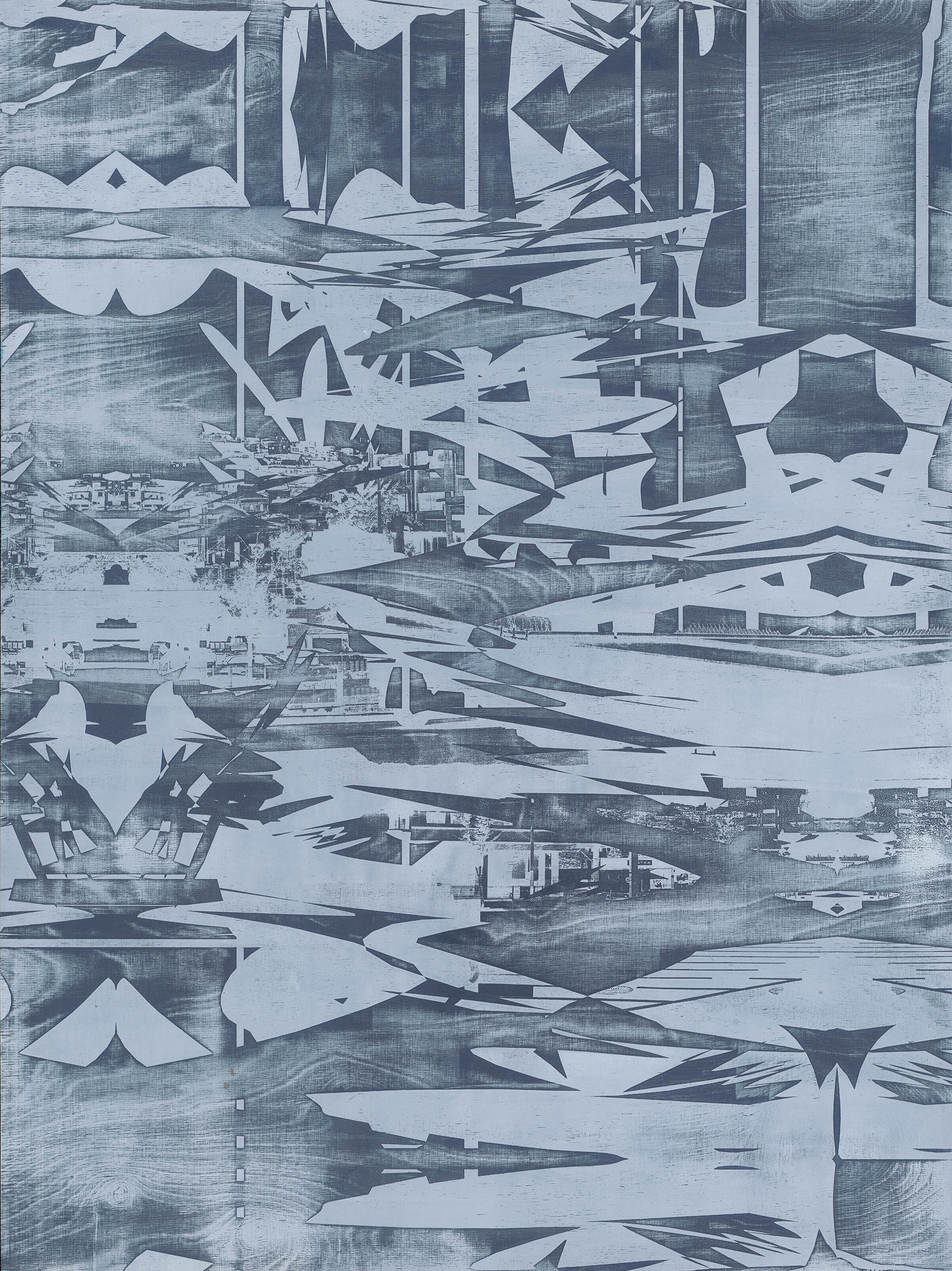 Composition Endless – Day 4-2, 2025, oil on wood (birch), 80 x 60 cm, Genaro Strobel
