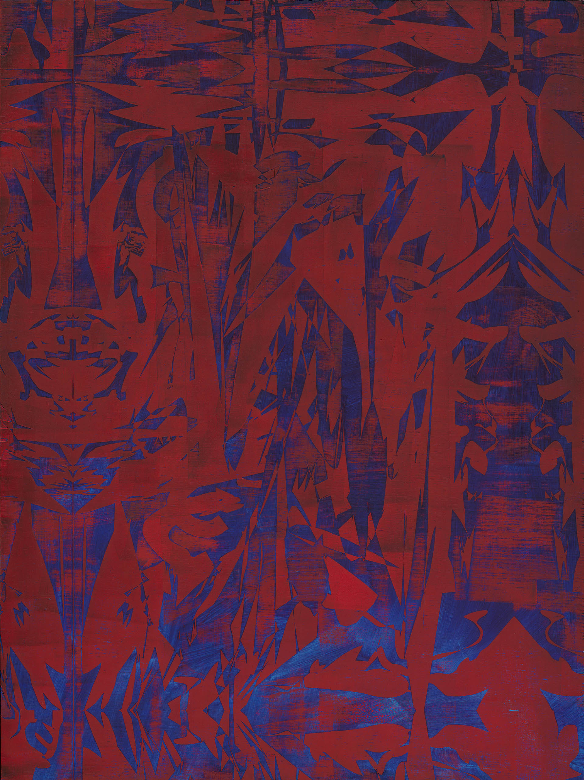 Composition Endless – Day 4-4, 2025, oil on wood (birch), 80 x 60 cm, Genaro Strobel