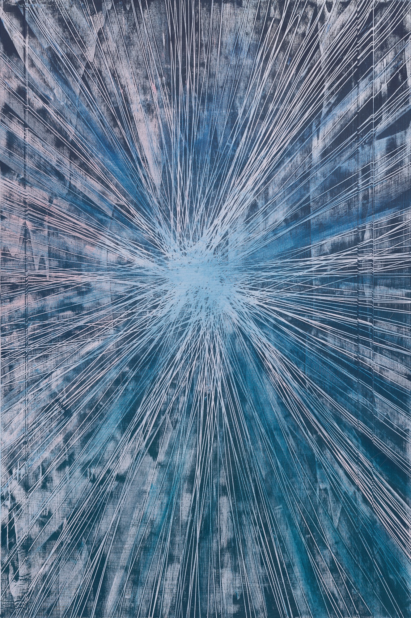 Genaro Strobel, Snow Angel (27), 2026, oil on wood (poplar), 90 x 60 cm