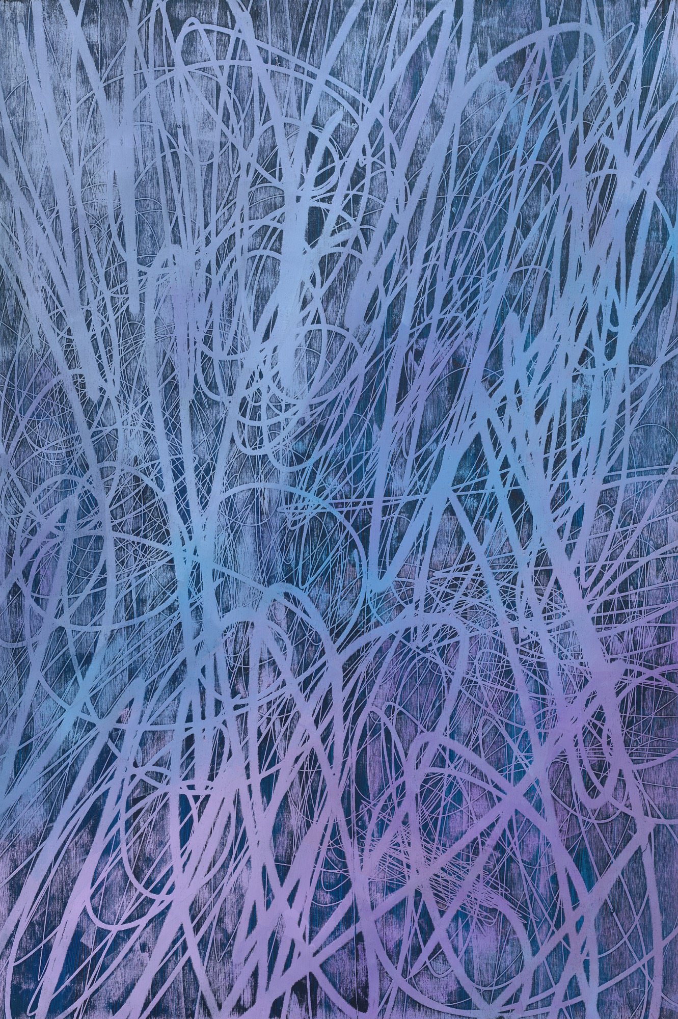 Genaro Strobel, Snow Angel (53), 2026, oil on wood (poplar), 90 x 60 cm